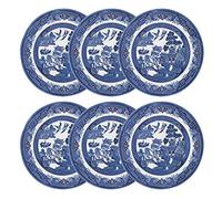 Churchill China Blue Willow Plate 17cm Set of 6