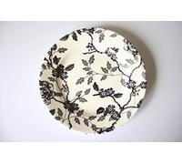 Churchill China Queens Vintage Orchid Black and White Chelsea Salad Plate 20 Centimetre