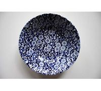 Churchill China Royal Wessex Victorian Calico Blue and White Chelsea Oatmeal Bowl 15.5 Centimetre