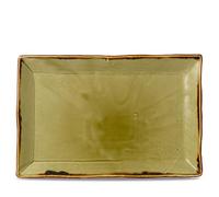 Churchill FC052 Dudson Harvest Rectangular Trays Green 230 x 336 mm, Pack of 6, Stainless Steel