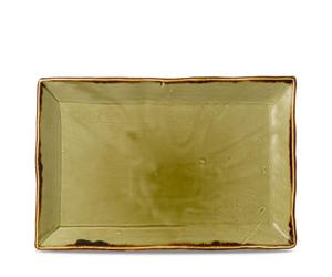 Churchill FC052 Dudson Harvest Rectangular Trays Green 230 x 336 mm, Pack of 6, Stainless Steel
