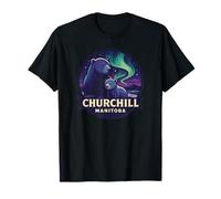 Churchill Manitoba Polar Bear Mom and Cub Design T-Shirt