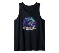 Churchill Manitoba Polar Bear Mom and Cub Design Tank Top