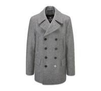 Churchill Reefer Peacoat- male- Gloverall- Double-Breasted Coats- Gray- S- Coats S