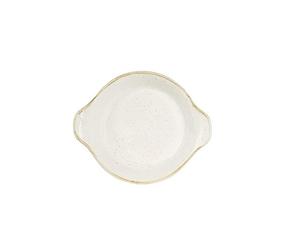 Churchill Stone Cast Barley White Small Oval Dish, 15 x 18 cm Set of 6