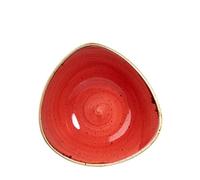 Churchill Stonecast Berry Red Triangle Bowl 9.25" (1 x 12)