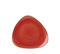 Churchill Stonecast Berry Red Triangle Plate 9" (1 x 12)