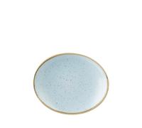 Churchill Stonecast Duck Egg Blue Oval Coupe Plate 7.5" x 6.25" (1 x 12)