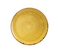 Churchill Stonecast Flat Plate, Porcelain, Mustard Yellow 29X2X29 Cm