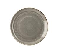 Churchill Stonecast Flat Plate, Porcelain, Pepper Grey 29X2X29 Cm