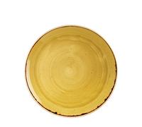 Churchill Stonecast Mustard Seed Yellow Coupe Plate 11.25" (1 x 12)