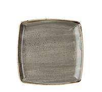 Churchill Stonecast Peppercorn Grey Deep Square Plate 10.5" (1 x 6)