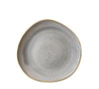 Churchill Stonecast Peppercorn Grey Organic Plate 11.25" (1 x 2)