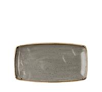 Churchill Stonecast Peppercorn Grey Square Oblong Plate 13.5" x 7.25" (1 x 12)