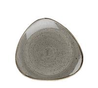 Churchill Stonecast Peppercorn Grey Triangle Plate 10.5" (1 x 12)