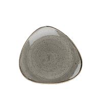 Churchill Stonecast Peppercorn Grey Triangle Plate 9" (1 x 12)