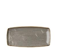 Churchill Stonecast Peppercorn Grey X Square Oblong Plate 11.75" x 5.5" (1 x 12)