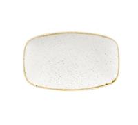 Churchill Stonecast Rectangular Plates Barley White 121 x 200mm