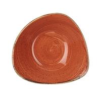 Churchill Stonecast Spiced Orange Triangle Bowl 7.25" (18.5cm) (1 x 12)