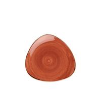 Churchill Stonecast Spiced Orange Triangle Plate 7.75" (1 x 12)