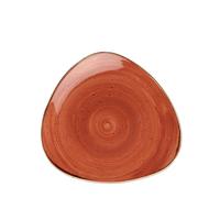Churchill Stonecast Spiced Orange Triangular Plate 9" (1 x 12)