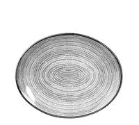 Churchill Studio Prints Homespun Stone Grey Oval Coupe Plate 12.5" (1 x 12)