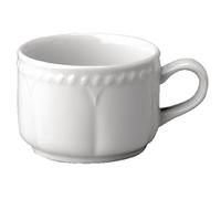 Churchill Super Vitrified P850 Buckingham Stackable Tea Cup, White (Pack of 24)