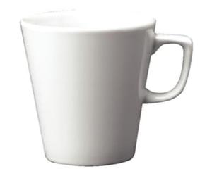 Churchill Super Vitrified W002 Plain Whiteware Cafe Latte Mug, 12 oz. (Pack of 12)