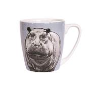 Churchill The Kingdom Animal Mug - Modern Printed Coloured Tea Coffee Cups - 300ml - Hippo