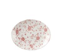 Churchill Vintage Prints Cranberry Rose Chintz Oval Plate 12.44" (1 x 6)
