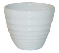 Churchill WHRPD41 Ripple Pots, 7 cm x 6.2 cm, White (Pack of 12)