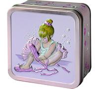 Churchill's Confectionery - Little Ballerina Tin 75g Mini Chocolate Chip Shortbread, Pink