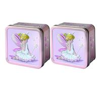 Churchill's Confectionery - Little Princess Tin 75g Mini Chocolate Chip Shortbread, Pink (Pack of 2)