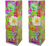 Churchill's Confectionery - Secret Garden Tin 150g Mini White Chocolate and Raspberry Biscuits, Multicolour (Pack of 2)