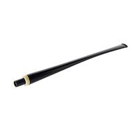 Churchwarden Straight Pipe Stem Replacement Mouthpiece with Horn Ring for Briar Wood Tobacco Pipe BE0124