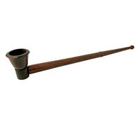 Churchwarden Wooden Tobacco Smoking Pipe Long Handle Straight Wood Made (WD222(12cm))