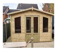 Churnet Valley Garden Furniture Ltd 10 X 8 Chatsworth Summerhouse - Timber - Garden Furniture in Brown Churnet Valley Garden Furniture Ltd Brown