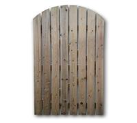 Churnet Valley Garden Furniture Ltd 2M High Classic Picket/Slatted Garden Gate - Wooden - Fully Assembled in Brown Churnet Valley Garden Furniture Ltd Brown