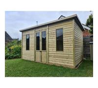 Churnet Valley Garden Furniture Ltd 8 X 8 BAKEWELL SUMMERHOUSE - L243.8 x W243.8 x H243.8 cm in Brown Churnet Valley Garden Furniture Ltd Brown