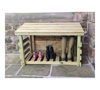 Churnet Valley Garden Furniture Ltd Boot Storage - Timber - Minimal Assembly Required in Brown Churnet Valley Garden Furniture Ltd Brown