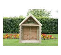 Churnet Valley Garden Furniture Ltd Buttercup Deluxe Firewood Log Store, kindling & log shelter in Brown Churnet Valley Garden Furniture Ltd Brown