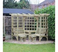 Churnet Valley Garden Furniture Ltd Churnet Valley Clementine Corner Arbour