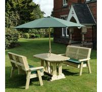 Churnet Valley Garden Furniture Ltd Churnet Valley Garden Furniture Ergo 6 Seat Table Set 3Xb