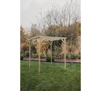 Churnet Valley Garden Furniture Ltd Contemporary Pergola - Timber - Partially Assembled in Brown Churnet Valley Garden Furniture Ltd Brown