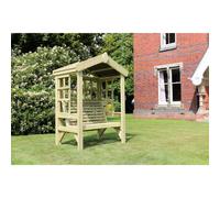 Churnet Valley Garden Furniture Ltd Cottage Arbour Bench Seat w/ Trellis - Sits 2 - Min. Assembly Required in Brown Churnet Valley Garden Furniture Ltd Brown