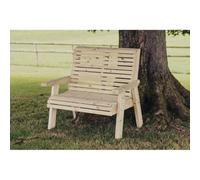 Churnet Valley Garden Furniture Ltd Ergonomical 2 Seater Bench, Wooden Furniture - Partially Assembled in Brown Churnet Valley Garden Furniture Ltd Brown