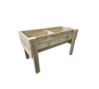 Churnet Valley Garden Furniture Ltd Raised Veg Trug Planter - L52 x W180 x H60 cm - Min. Assembly Required in Brown Churnet Valley Garden Furniture Ltd Brown