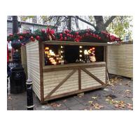 Churnet Valley Garden Furniture Ltd Standard Connecting Chalets - Timber - Minimal Assembly Required in Brown Churnet Valley Garden Furniture Ltd Brown