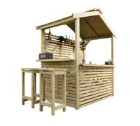 Churnet Valley Garden Furniture Ltd The Buxton Garden Bar - L111.5 X W224 X H233 Cm