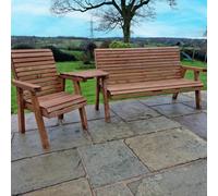 Churnet Valley Garden Furniture Ltd Valley 4 Seat Set 1Xc 1X3B Angled Tray